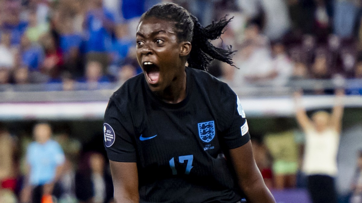 thetimes's tweet card. Michelle Agyemang scores hugely dramatic stoppage-time equaliser to send semi-final to extra time
