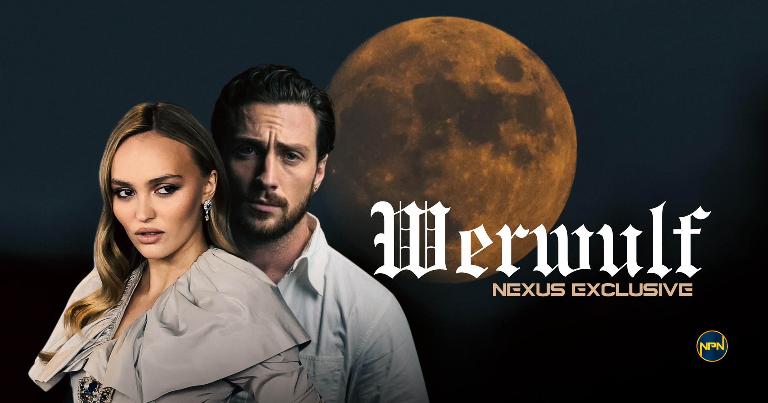 NexusPointNews's tweet card. Aaron Taylor-Johnson and Lily-Rose Depp are set to reunite with filmmaker Robert Eggers on his next film, Werwulf.