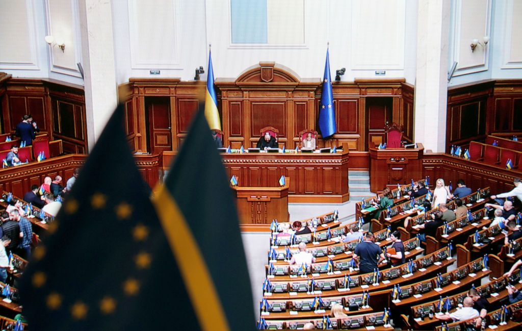MikeDoris's tweet card. President Volodymyr Zelensky approved the law on July 22 despite large-scale protests against the law, which critics say undermines years of pro-democracy reforms.