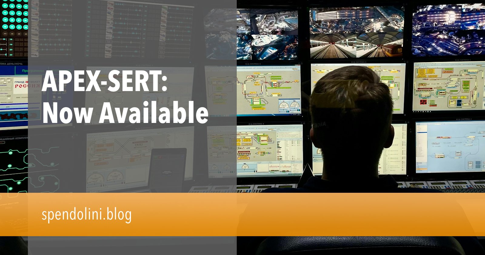 sspendol's tweet card. After a long and thorough set of mandatory legal processes, I’m happy to announce that starting today, APEX-SERT is back and available for the community to download and use! It’s still open source,...