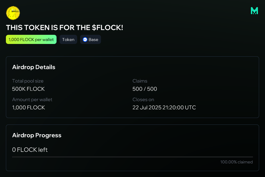 Gully_Flock's tweet card. Create a custom bonding curve token/NFT on mint.club using your preferred ERC20, instantly tradable & monetizable.