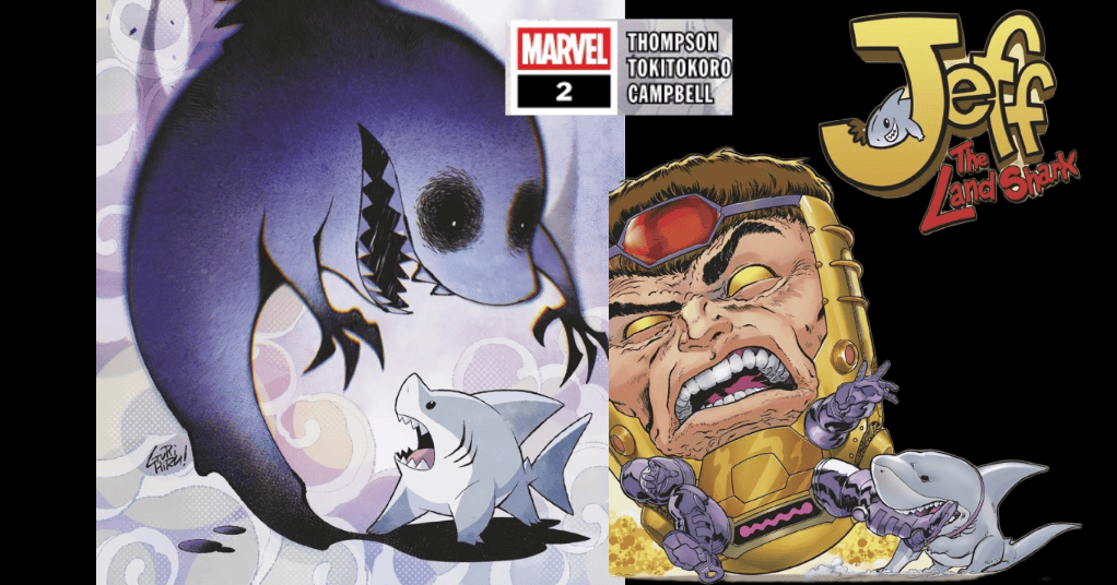 ComicWatchHQ's tweet card. Jeff The Land Shark Continues To Make Waves in Jeff The Land Shark #2on shelves and digital platforms July 23, 2025 from @79SemiFinalist #Tokitokoro & #MarvelComic