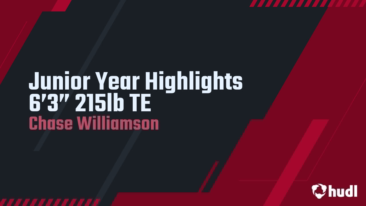 c_will2366's tweet card. Junior Year Highlights 6’3” 215lb TE