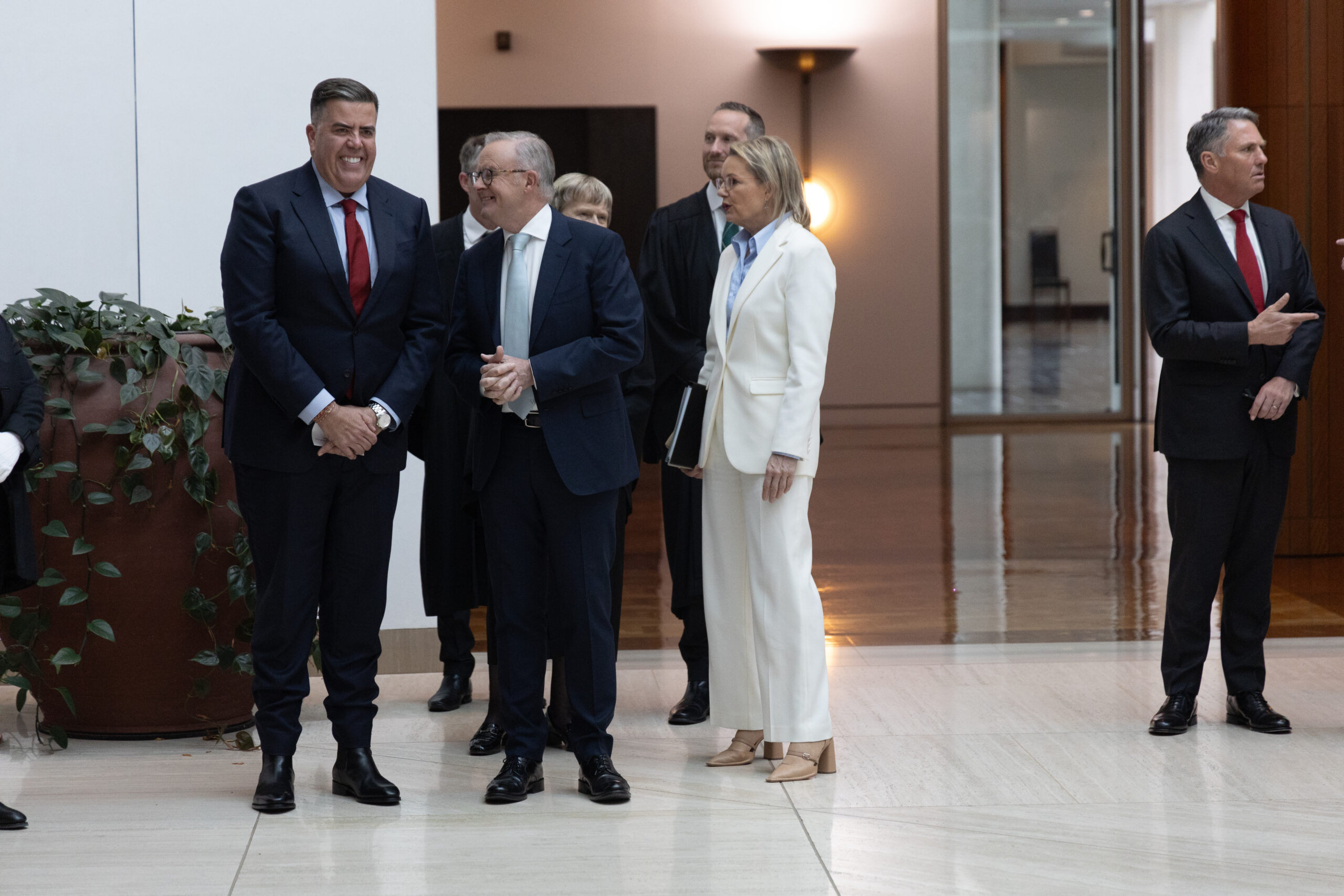 AmyRemeikis's tweet card. The pomp and ceremony is over, so it's time for the 48th parliament to get down to business. All the day's events, with fact checks, as it happens.