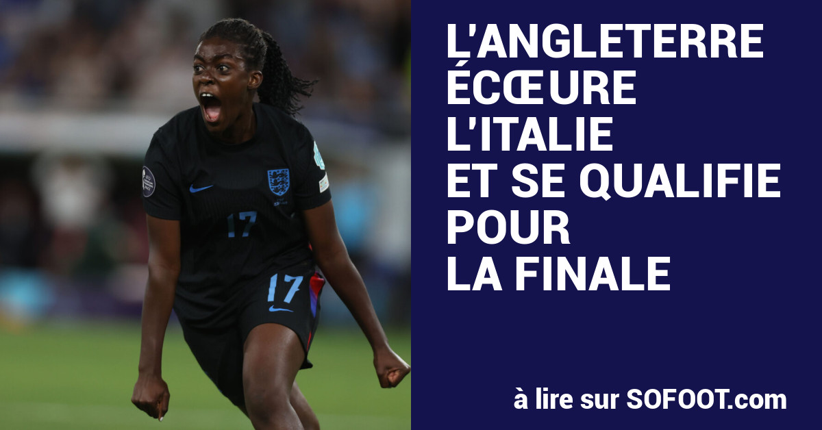 sofoot's tweet card. L’Angleterre défendra sa couronne face à l’Allemagne ou l’Espagne…