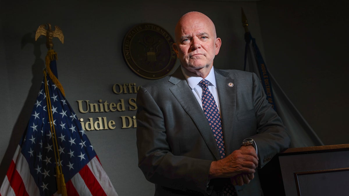 TimesDan's tweet card. U.S. Attorney Greg Kehoe announced the indictment of five members of what he called a violent enterprise responsible for shootings and financial fraud.