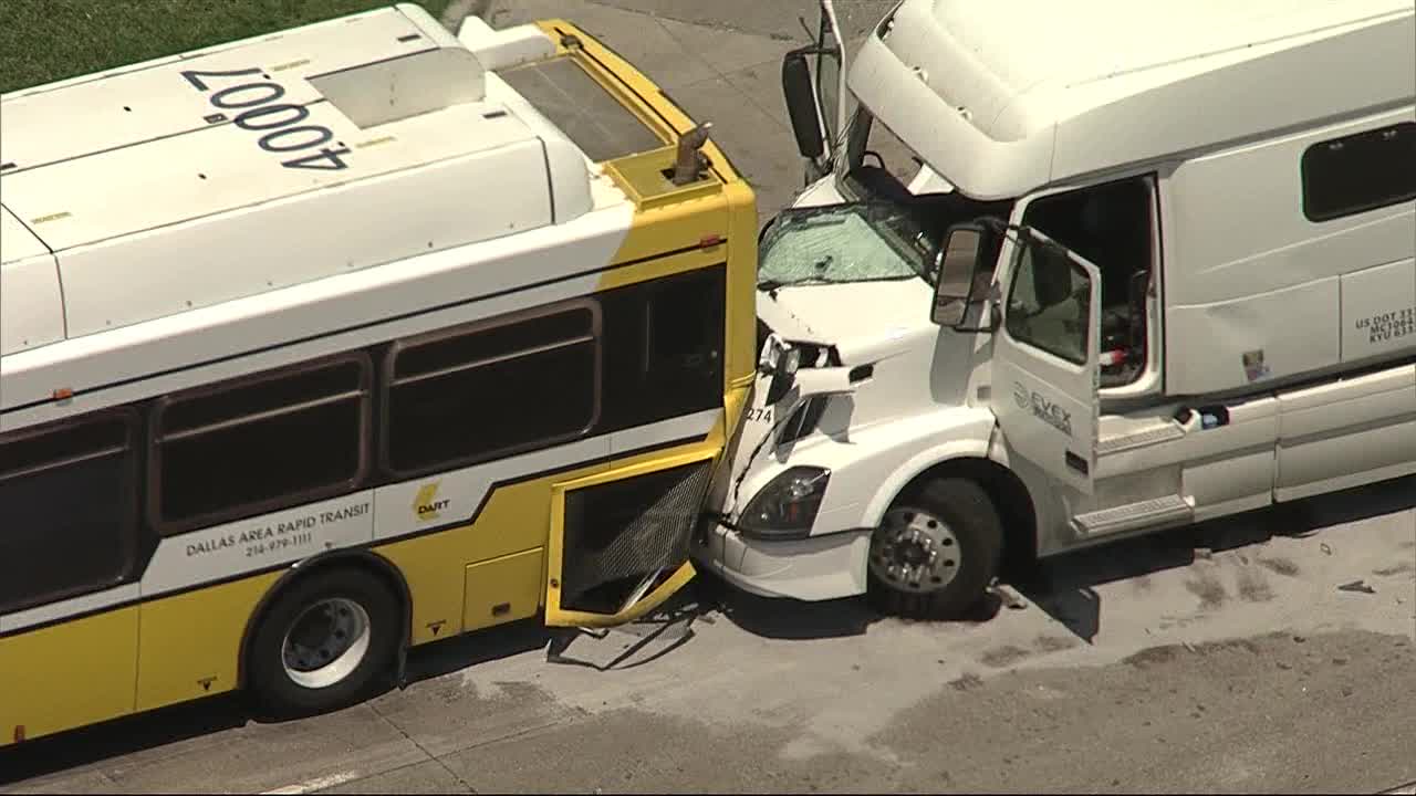 FOX4's tweet card. The driver of the semi-truck that died in a multi-vehicle crash, including a DART bus, has been identified by the Dallas County Medical Examiner's Office.