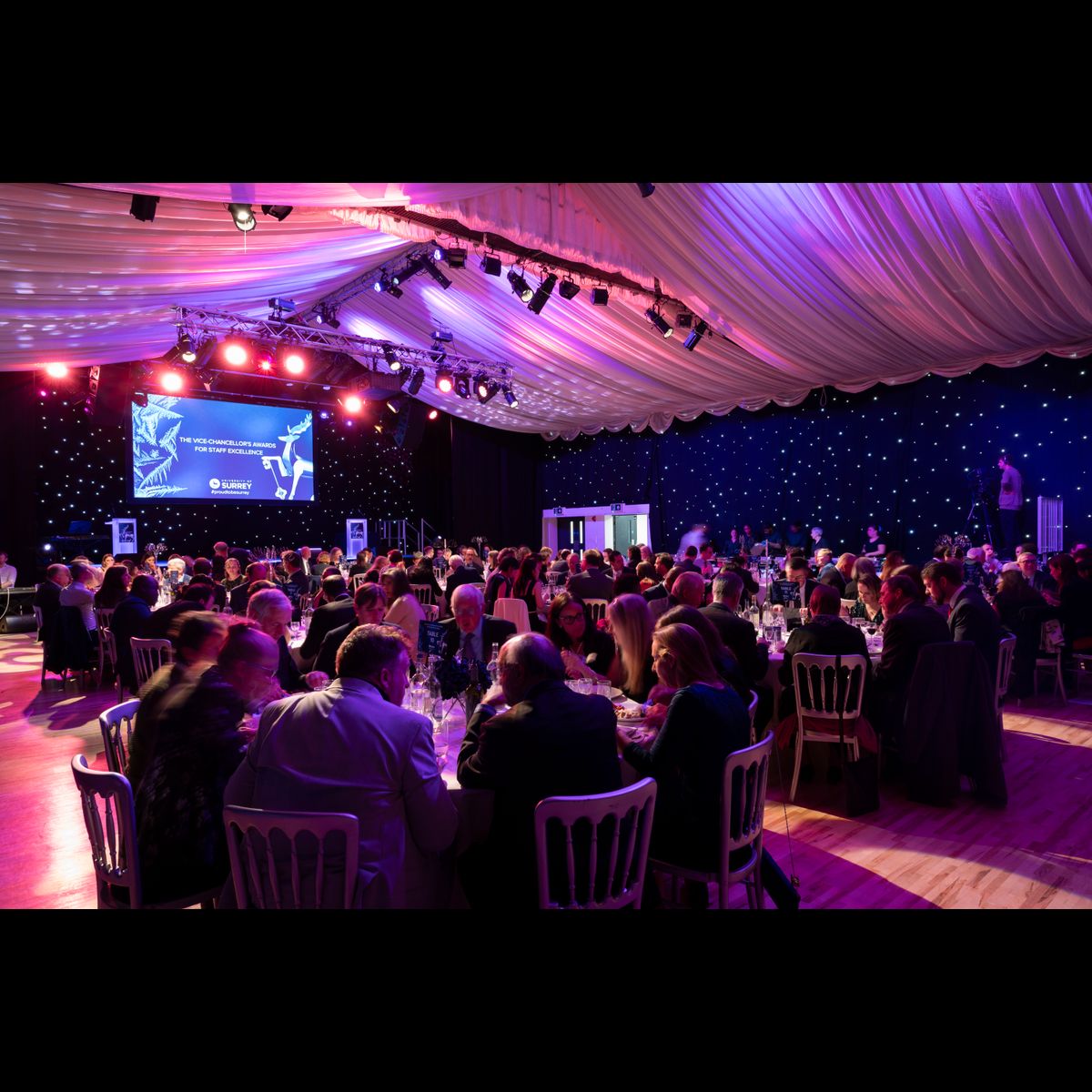 SurreySportSci's tweet card. The Vice-Chancellor's Awards 2024 Programme