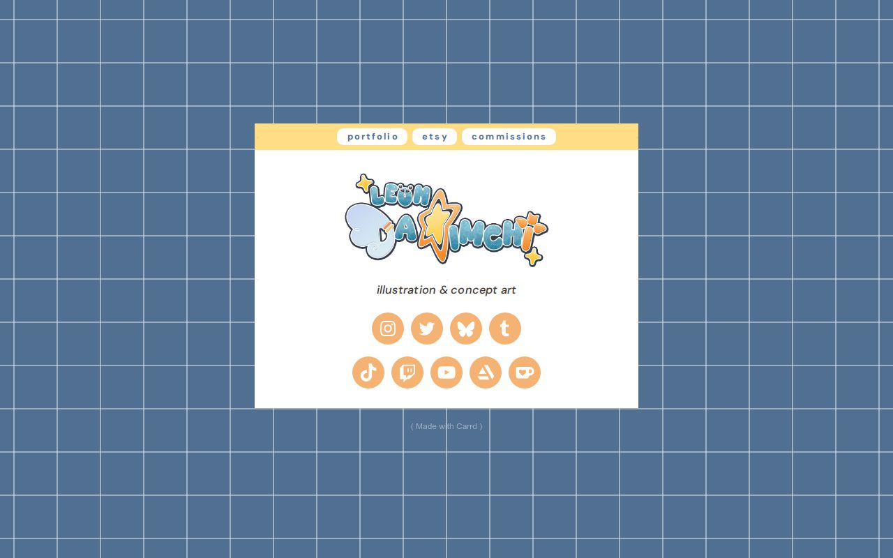 dakimchiart's tweet card. Leon ★ Da Kimchi's Carrd