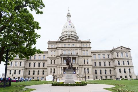 BridgeMichigan's tweet card. The CEO of the Michigan Economic Development Corporation said the grant to one of his board members came with rules for monitoring compliance set by the Legislature.