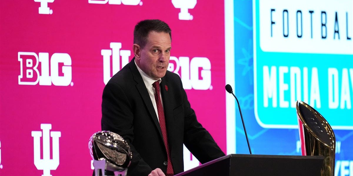 JeffRabjohns's tweet card. LAS VEGAS — Last year's college football playoff appearance? Cool. But that was last year. All those photos of coach Curt Cignetti from IU's best season in 126 years of football? Take 'em down. They...