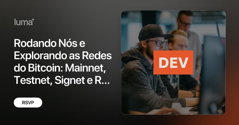 bitups_'s tweet card. Quer entender o Bitcoin de forma técnica e prática? Então você está convidado para o Bitup Dev: Rodando Nós e Explorando as Redes do Bitcoin, um evento online…