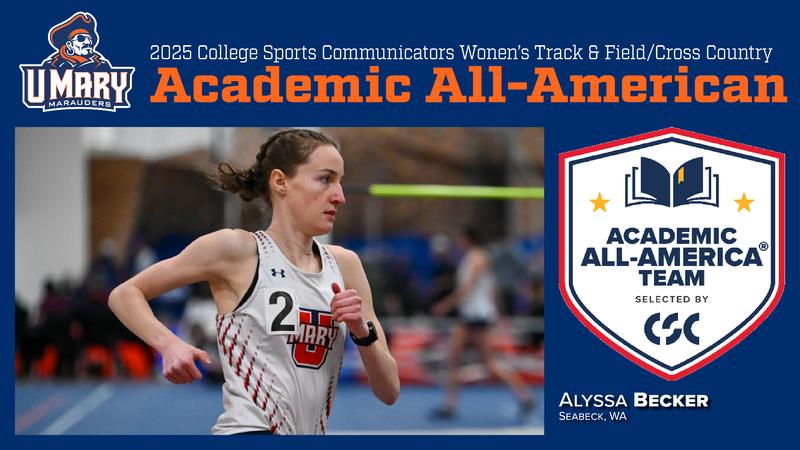 umarysports's tweet card. AUSTIN, TX – Combining elite success as a distance runner with an impressive performance in the classroom, University of Mary senior Alyssa Becker crowned her incredible Marauders scholar-athlete...
