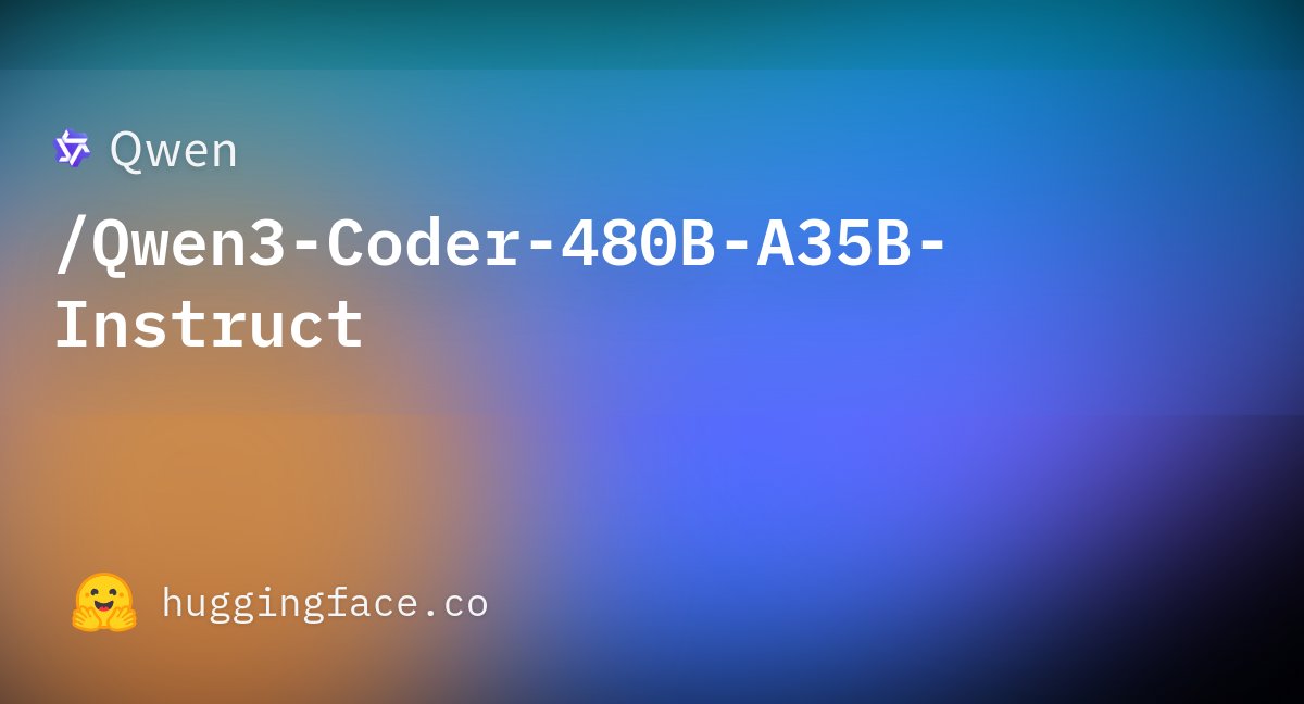 nedos's tweet card. Qwen/Qwen3-Coder-480B-A35B-Instruct · Hugging Face
