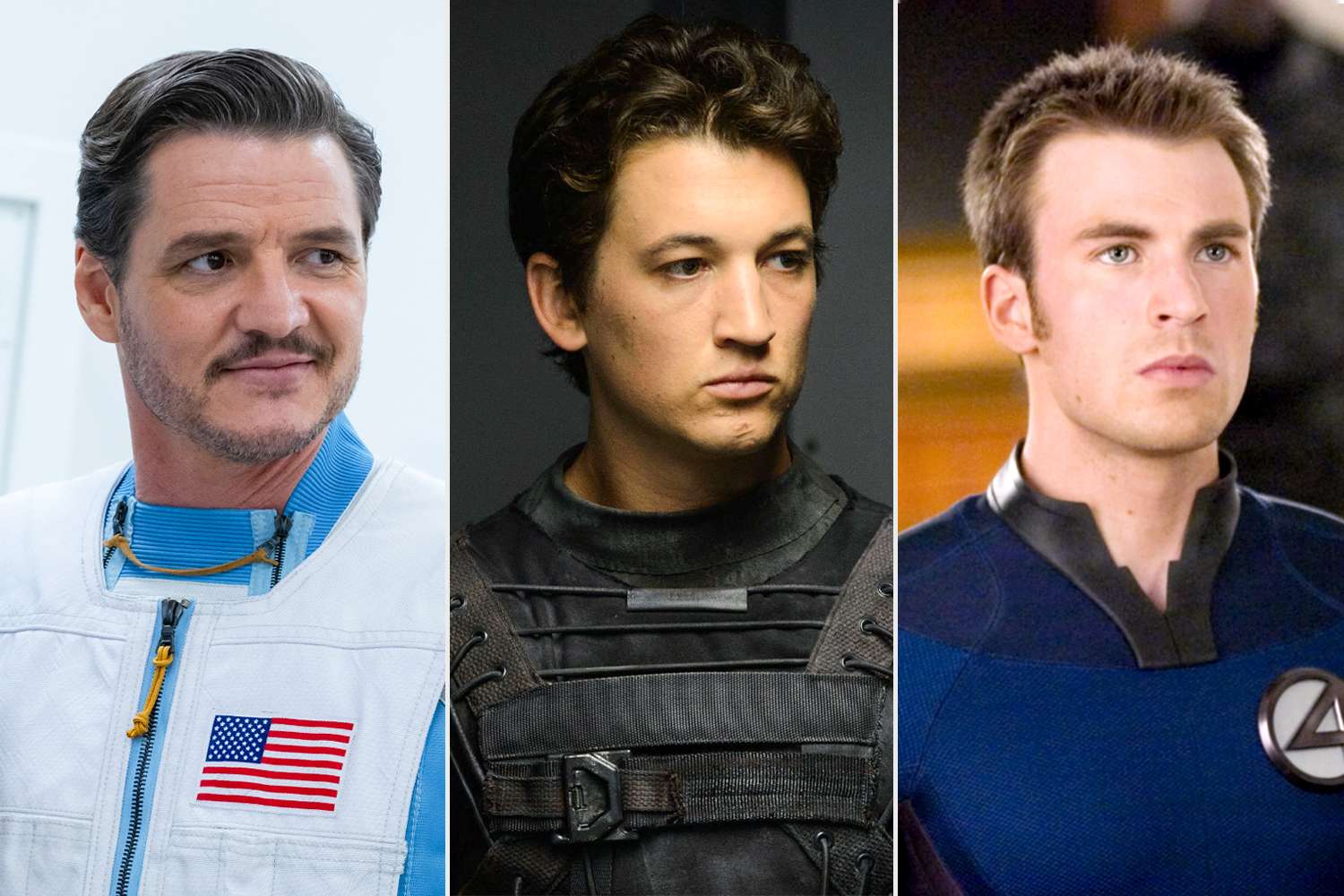 EW's tweet card. Pedro Pascal reveals that he spoke to previous 'Fantastic Four' stars — and his friends — Miles Teller and Chris Evans 'a lot' before taking on the role of Reed Richards.