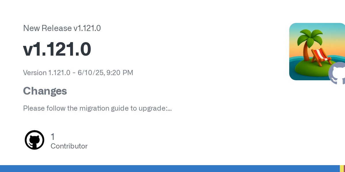 schanuelmiller's tweet card. Version 1.121.0 - 6/10/25, 9:20 PM Changes Please follow the migration guide to upgrade: https://github.com/TanStack/router/discussions/2863#discussioncomment-13104960 Feat Merge alpha to main (#4...