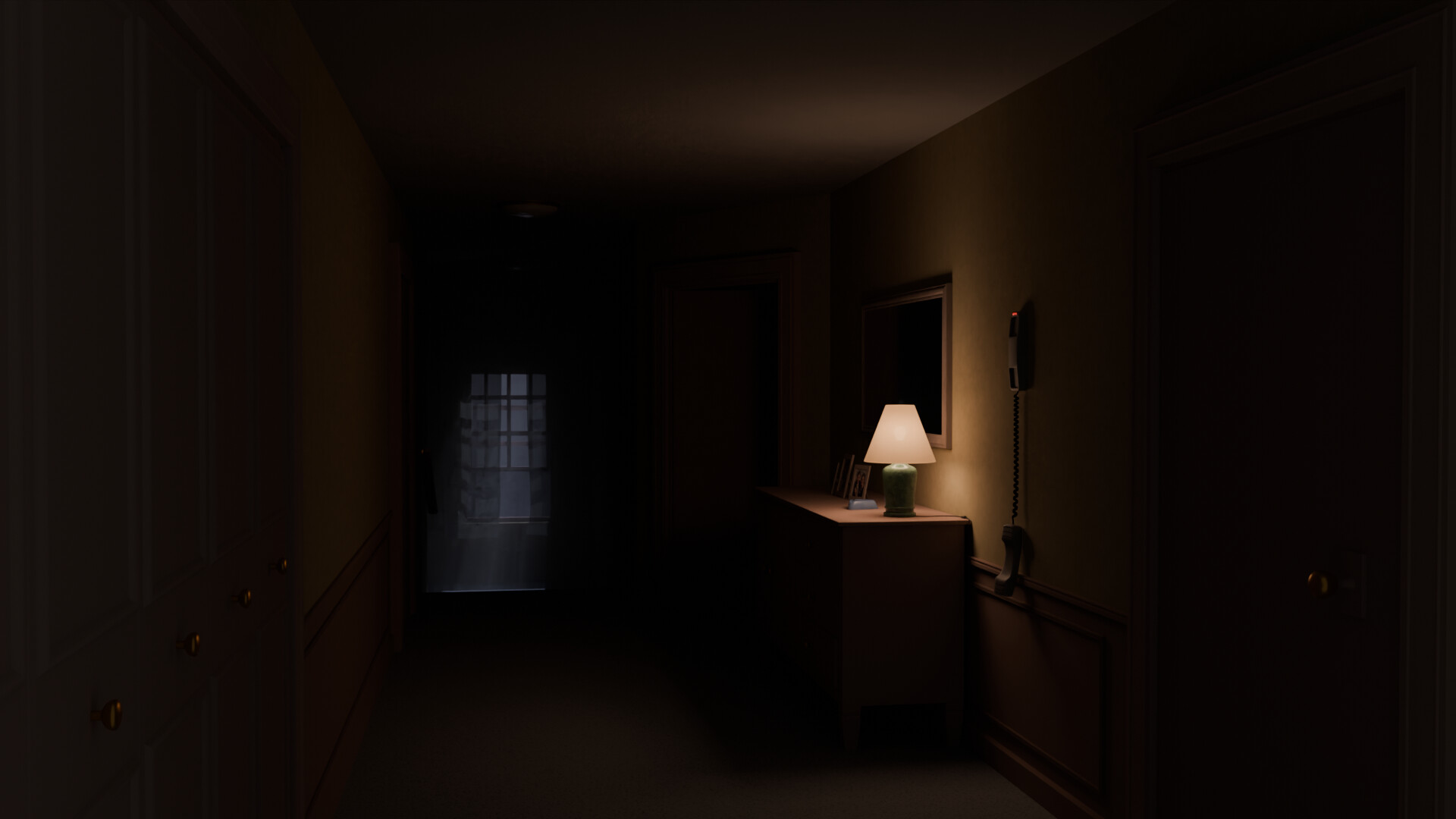 p0lgo's tweet card. What might have happened for the phone to be left off the hook and still ringing? And that open window… with this wind? This environment is my first piece after a six-month break from 3D. It took...