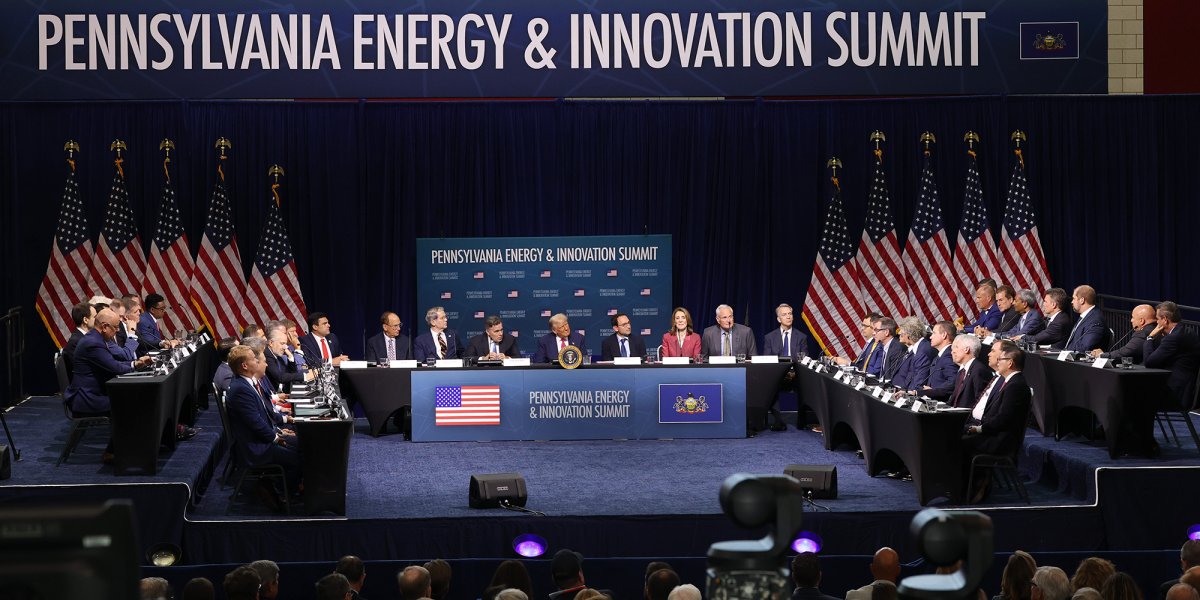 amazonnews's tweet card. The Pennsylvania Energy and Innovation Summit brought together Amazon leadership, policymakers, and energy and AI executives to advance U.S. technological leadership.