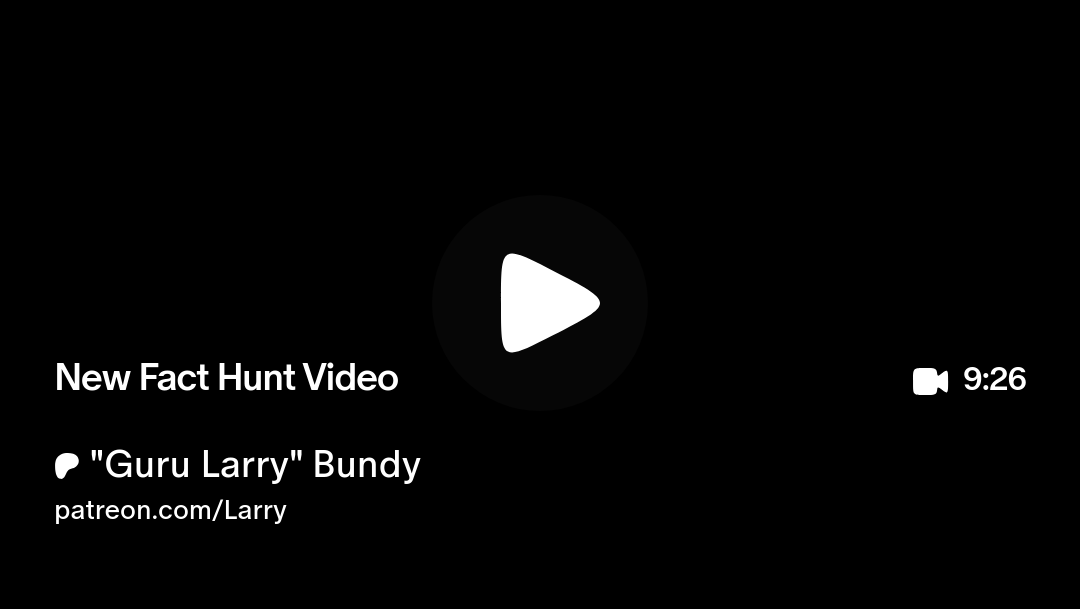 LarryBundyJr's tweet card. Get more from "Guru Larry" Bundy on Patreon