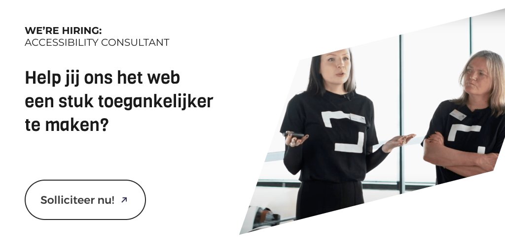 RianRietveld's tweet card. Level Level is op zoek naar een toegankelijkheidsexpert voor het waarborgen van de toegankelijkheid van onze producten en diensten. Ben jij dat?