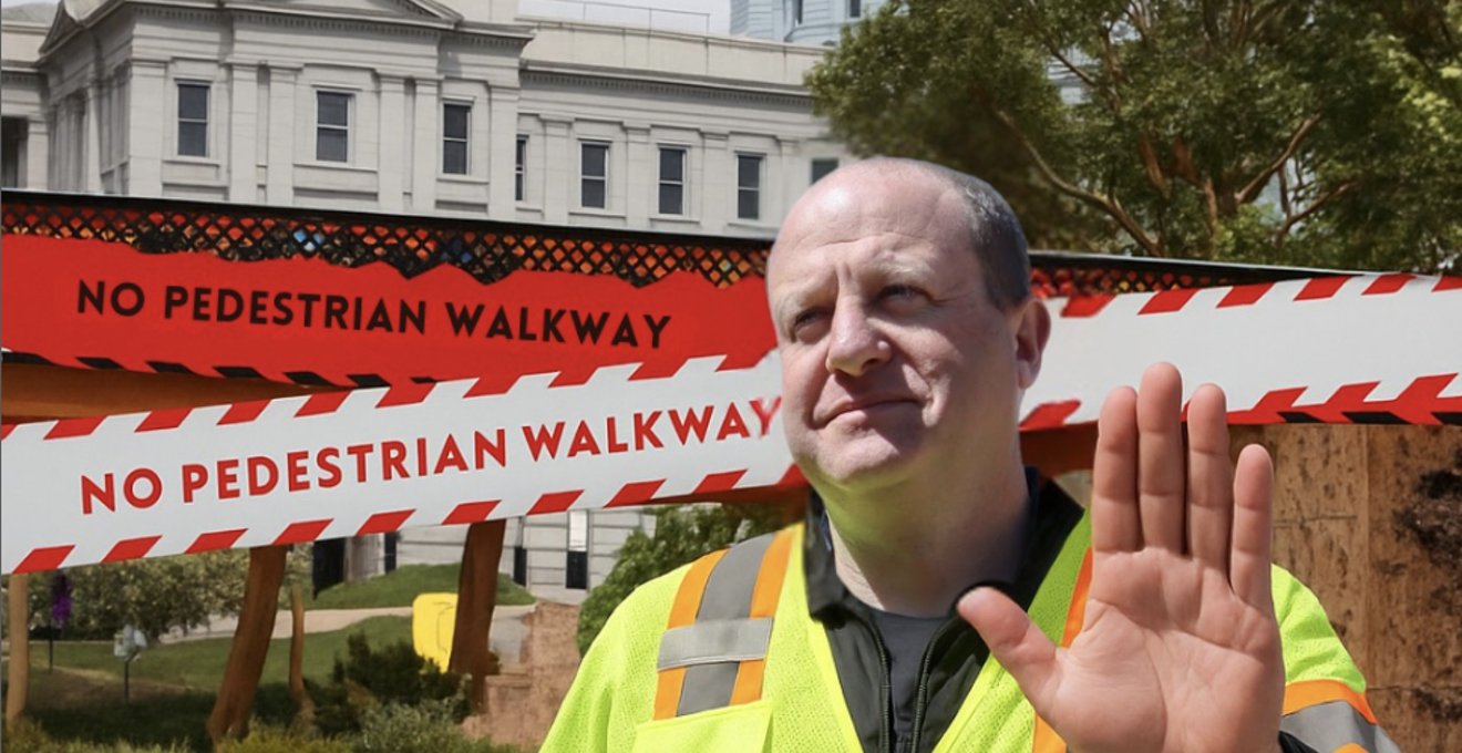 denverwestword's tweet card. Colorado voters have made themselves heard: There will be no Co150 Walkway.