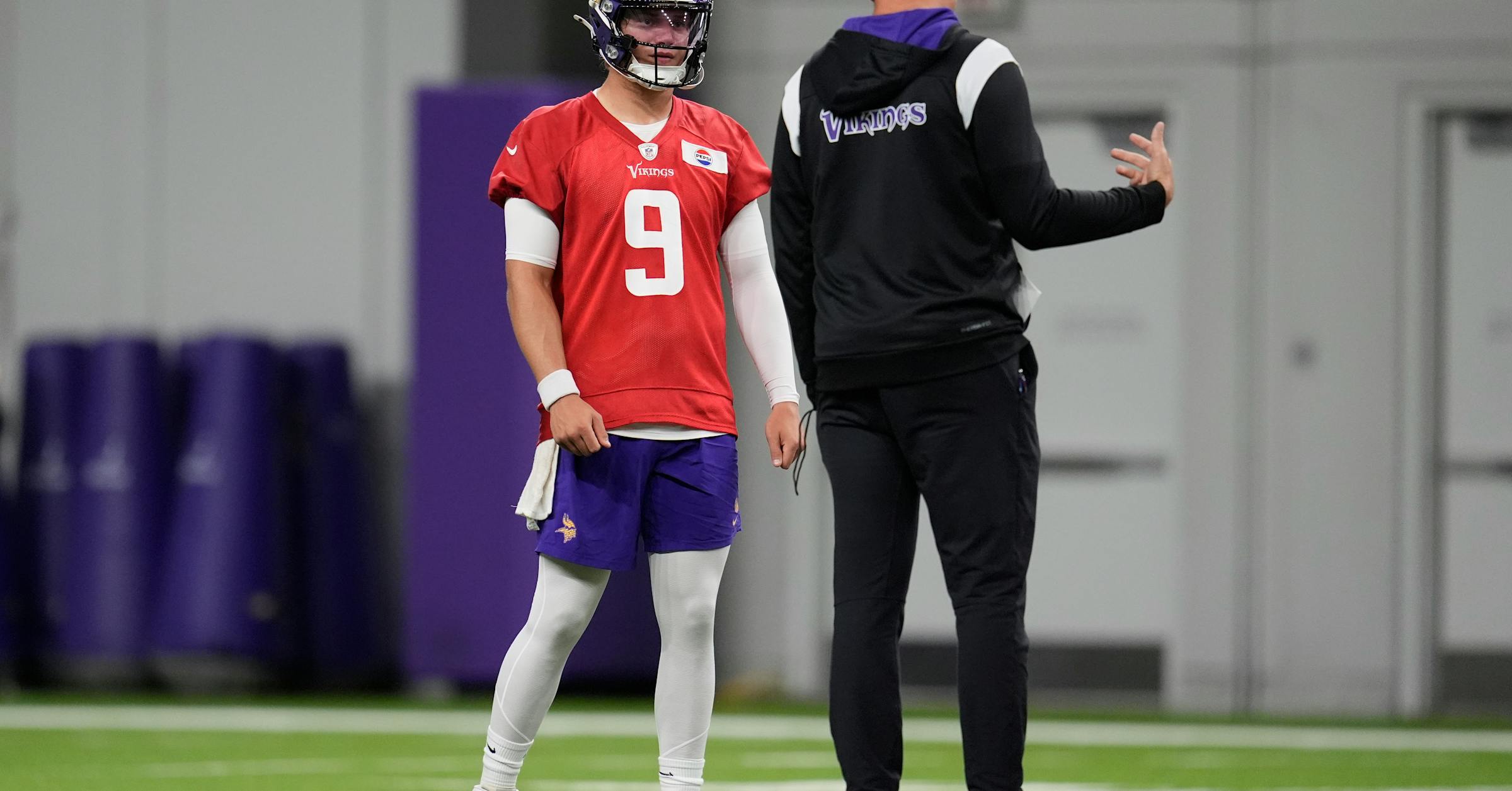 StribSports's tweet card. The Vikings set up QB J.J. McCarthy for success, which is why expectations for the 2025 NFL season should not be lowered a smidge even though the team is breaking in a first-year starter at quarter...