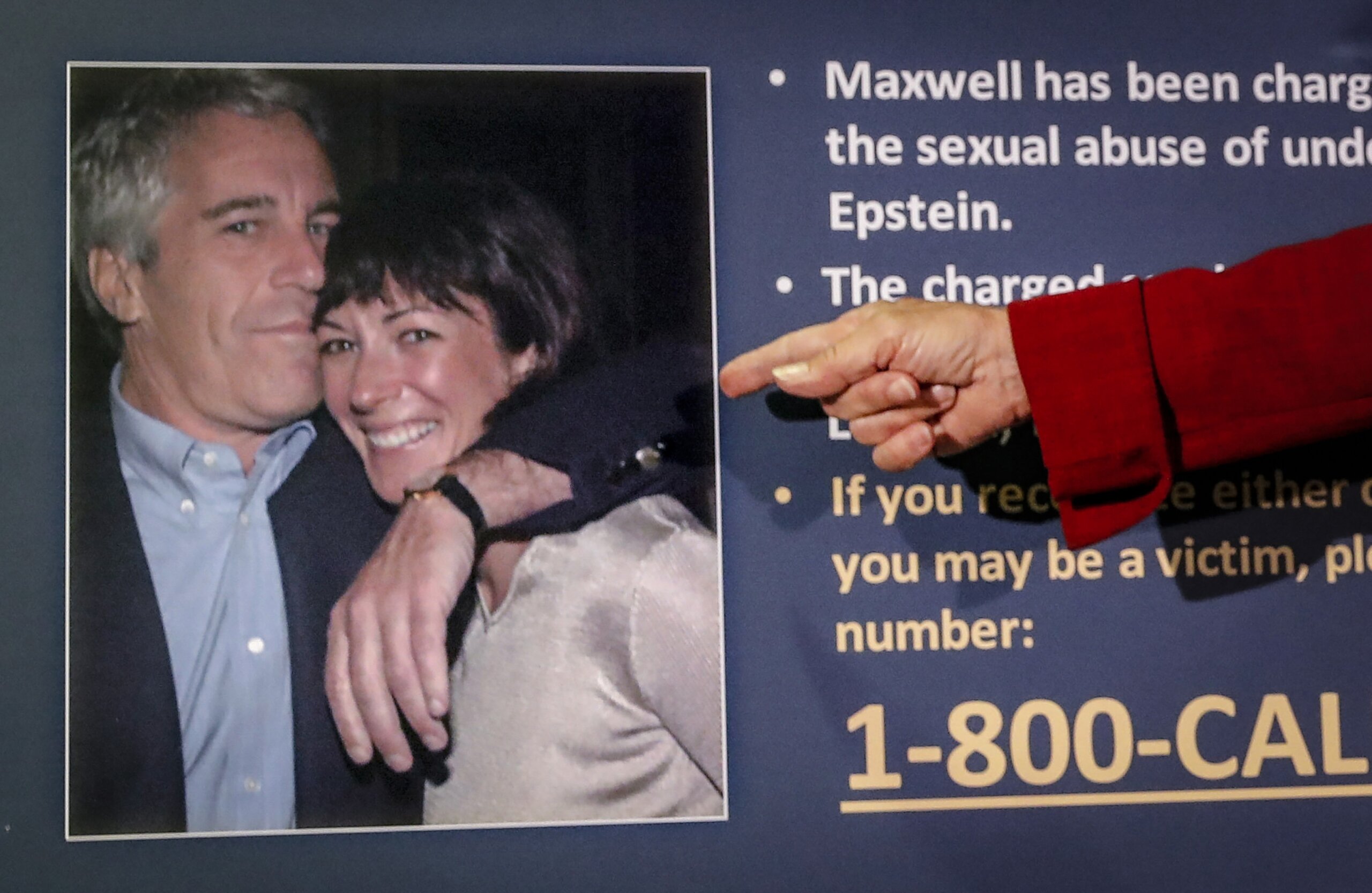 WTOP's tweet card. The Department of Justice wants to interview Jeffrey Epstein’s former girlfriend Ghislaine Maxwell.