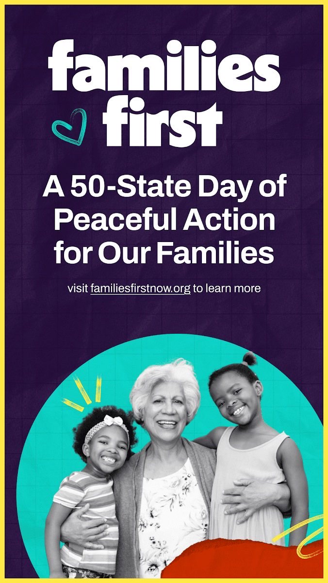 WhitchMI's tweet card. Families First