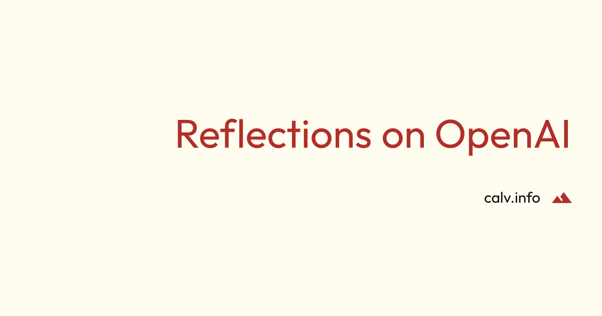 jerolba's tweet card. Reflections on OpenAI