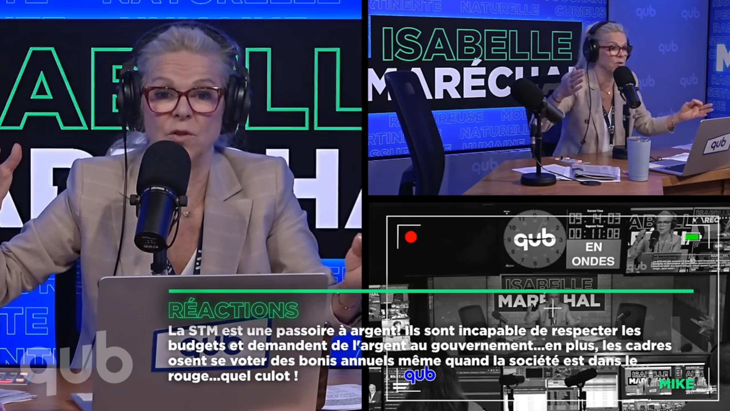IsaMarechal1's tweet card. Omerta, haut salaire, horaires non respectés: la DG de la STM s'explique | Isabelle Marechal | QUB