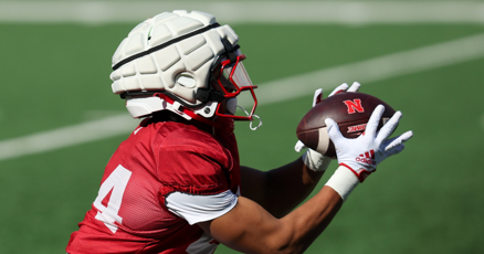 OWHhuskers's tweet card. Nebraska has a new running back, at least in designation. And he used to be a national recruit as a receiver. That’s freshman Isaiah Mozee.