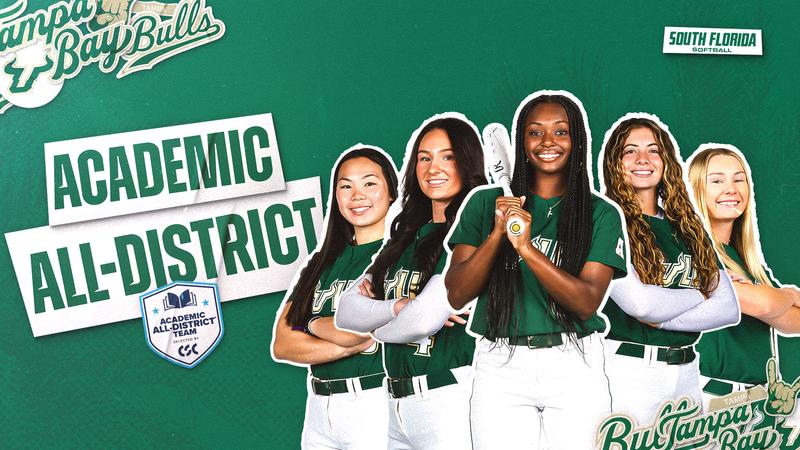 USFSoftball's tweet card. GREENWOOD, Ind., May 27, 2025 – The College Sports Communicators (CSC) announced its yearly Academic All-District Team on Tuesday. DaNia Brooks, Olivia Elliott, Alexa Galligani, Belle Sardja, and...