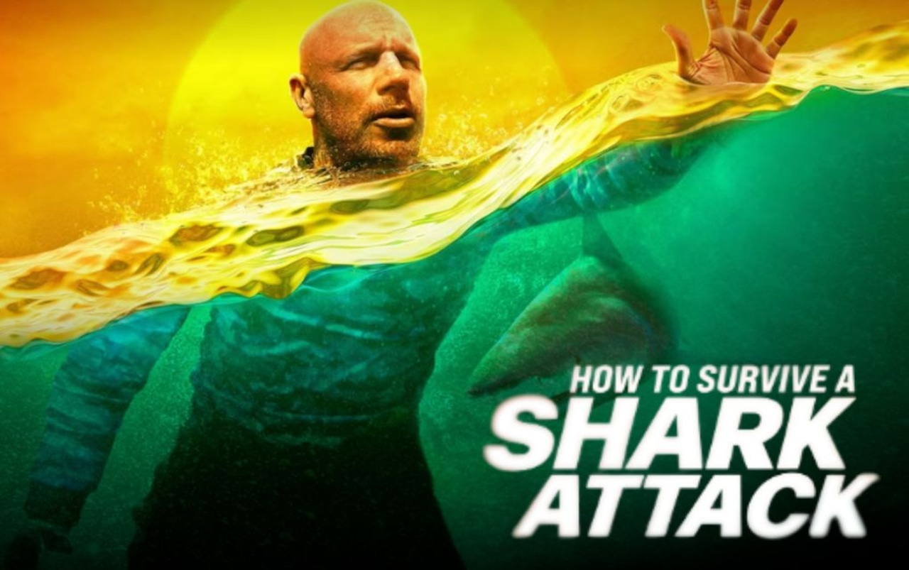 masslivenews's tweet card. Shark Week continues on Tuesday, July 22, with the special "How to Survive a Shark Attack."