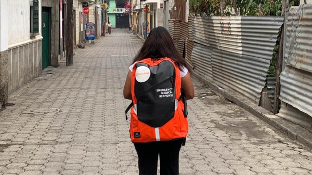DirectRelief's tweet card. Thousands of Maya people fled from towns and villages in Volcán de Fuego’s shadow as the volcano erupted in the background, first in March and then in June this year. Ash plumes or fiery lava spewi…