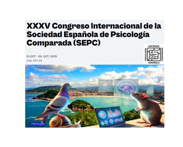 SEPEX13's tweet card. Os reenviamos información sobre el XXXV Congreso de la Sociedad Española de Psicología Comparada (SEPC), que tendrá lugar en San Sebastián – Donostia el 1-3 de Octubre 2025. La Junta Directiv…