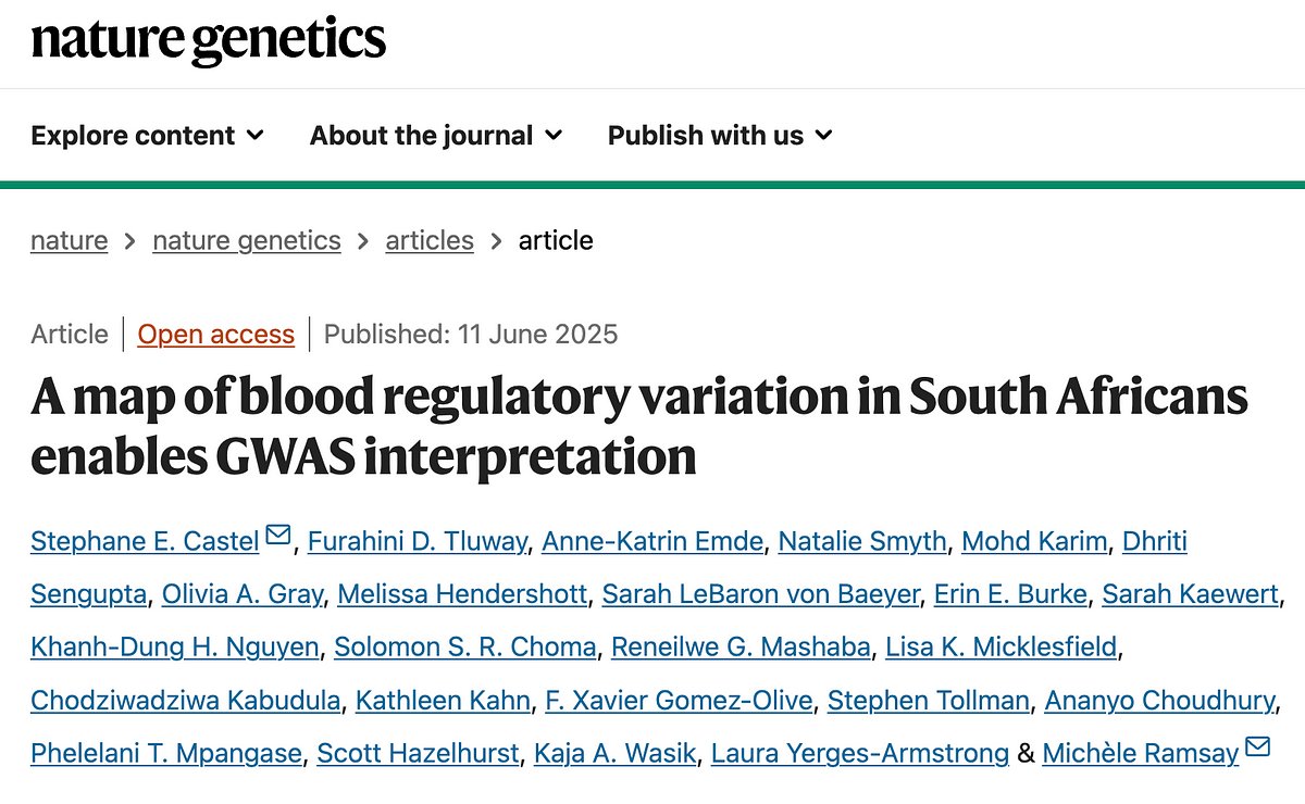 VariantBio's tweet card. Variant Bio and Wits University unveil the largest functional genomics resource ever created for a continental African population