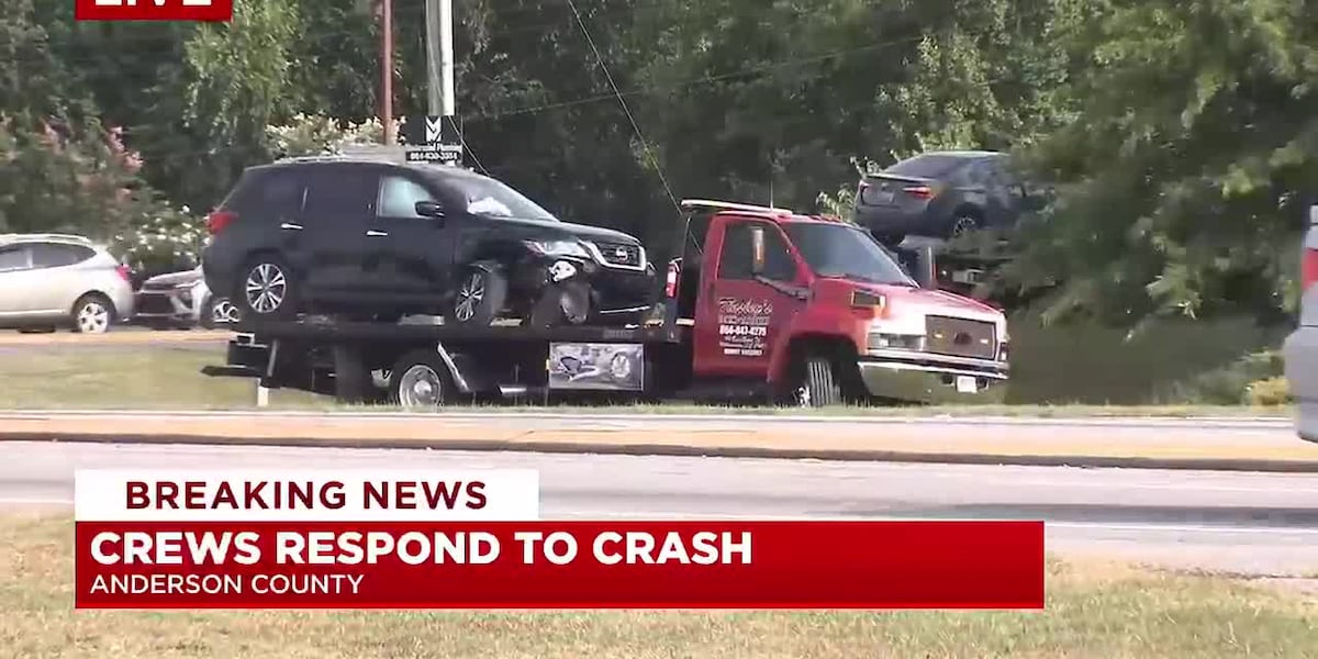 foxcarolinanews's tweet card. The Anderson County Coroner’s Office reports crews are responding to a multi-vehicle crash in Anderson County on Tuesday.