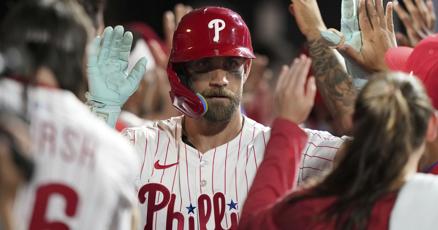 ACPressMcGarry's tweet card. PHILADELPHIA - Bryce Harper tried to steal home in the first inning of Tuesday night's game between the Phillies and the Boston Red Sox.