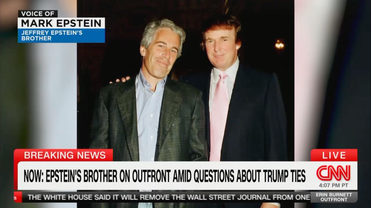 Mediaite's tweet card. President Donald Trump was such a "good friend" to Jeffrey Epstein, the deceased convicted sexual predator's brother told CNN, they had inside jokes about sleeping with married women.