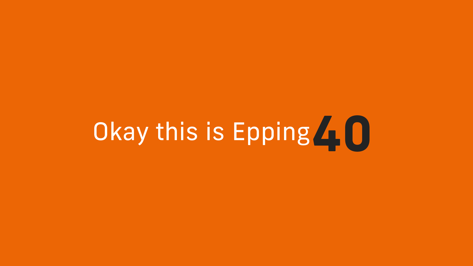 AlexTid's tweet card. Okay This Is Epping #40