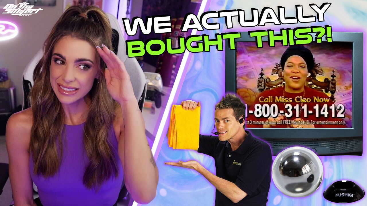 megimu32's tweet card. Before TikTok made you buy it, we had infomercials. And tonight, we're digging up the wildest, weirdest, most iconic products that ever hit your TV at 2AM. From the ThighMaster to the Fushigi Ball, fr