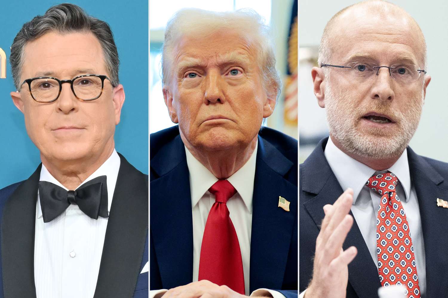 EW's tweet card. Trump's FCC chair joins the president in commenting on the cancellation of 'The Late Show with Stephen Colbert' on CBS.