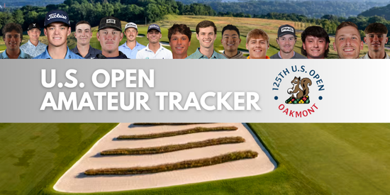 amateurgolfcom's tweet card. Full tournament details, broadcast info, and a live tracker of every amateur player