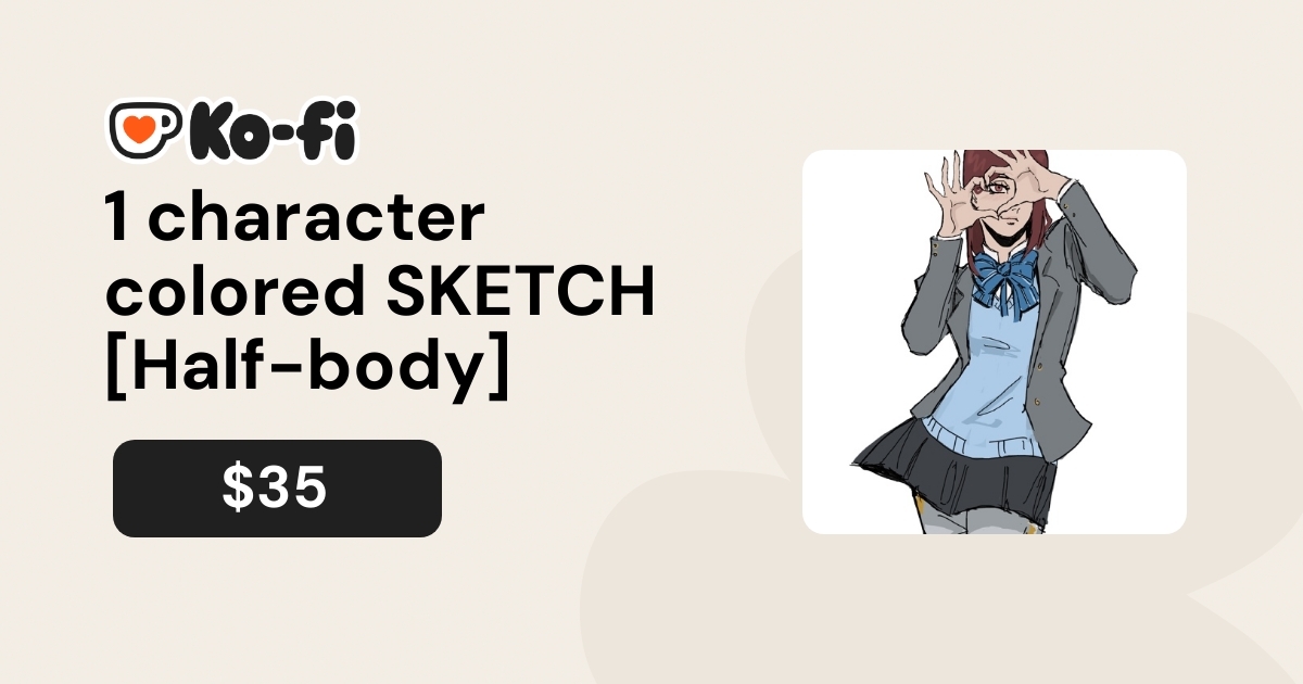 amezure's tweet card. Commission available on Ko-fi.com