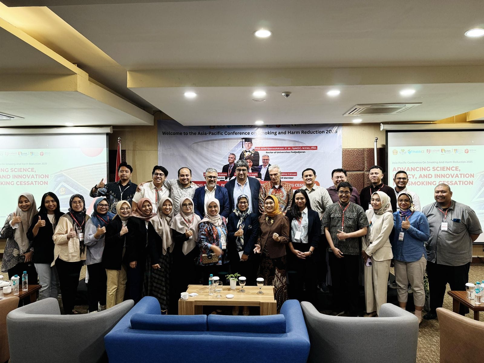 CoeharUnict's tweet card. CoEHAR and researchers from the Asian hub coordinated by Prof. Ronny Lesmana of Padjadjaran University successfully concluded the first edition of the "Asia-Pacific Conference on smoking and tobacco...