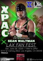 TheRealXPac's tweet card. Come hang out with X-Pac at LAX Fan Fest for a meet & greet session - it's gonna be epic!