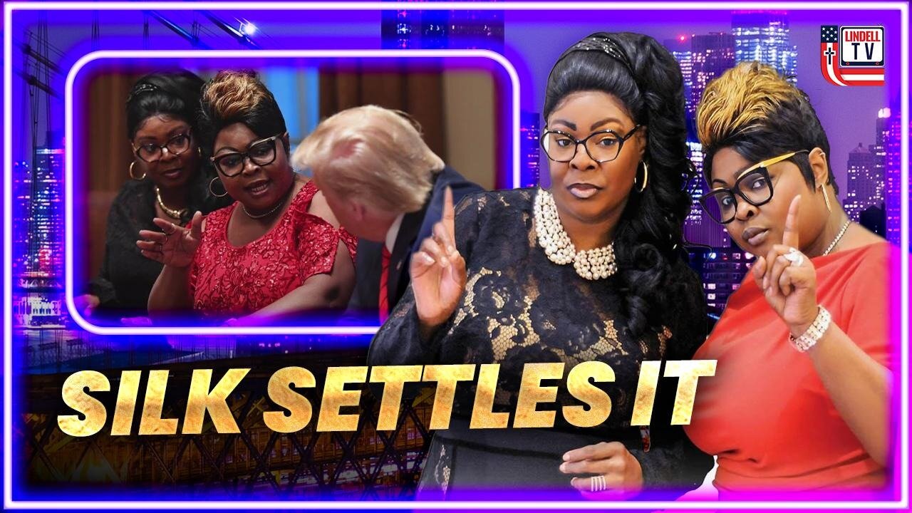 DiamondandSilk's tweet card. "Justice For America" Silk discusses it all tonight at 10pm ET on Lindell TV. #DiamondandSilk http://DiamondandSilkMedia.com Use Promo Code: DIAMOND or TRUMPWON 1. http://DiamondandSilkStore.com 2. ht