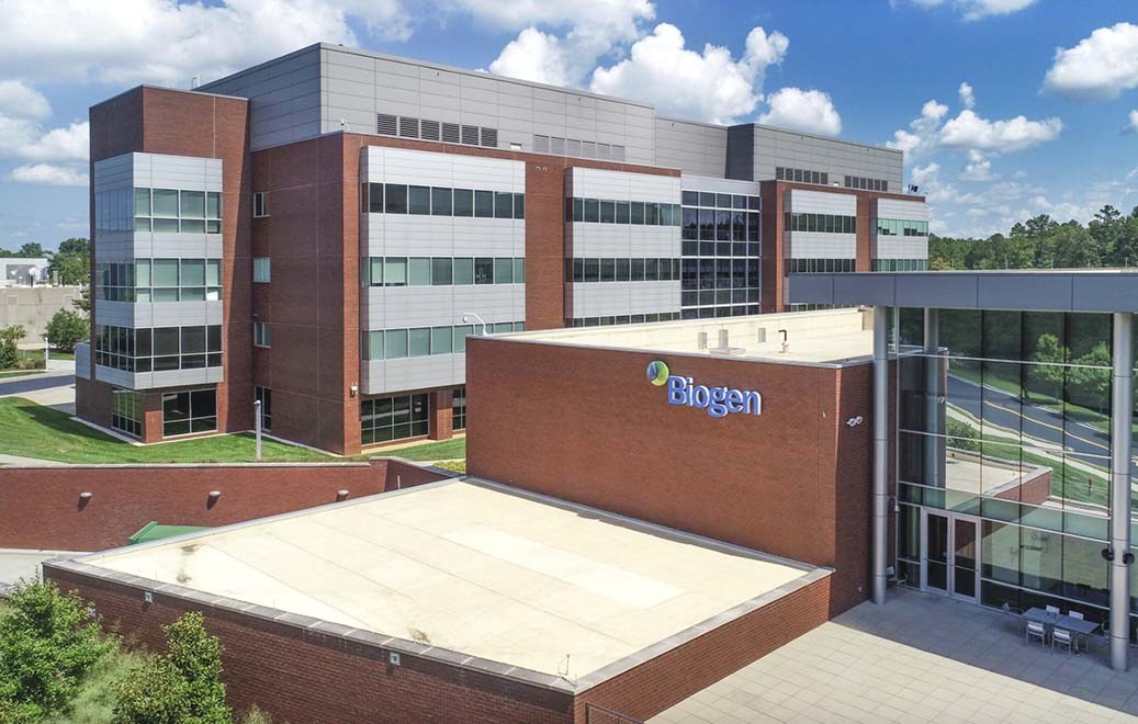 GENbio's tweet card. Biogen said it intends to invest an additional $2 billion to expand operations at its largest manufacturing facilities within North Carolina’s Research Triangle Park (RTP).