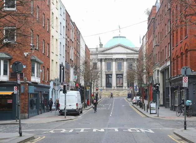 CEO_DublinBus's tweet card. Dublin’s Parliament Street will become traffic-free after 11am this summer as part of the next phase of the Dublin City Centre Transport Plan.