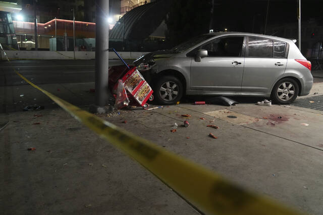 TribLIVE's tweet card. LOS ANGELES — Los Angeles prosecutors announced felony charges Tuesday in connection with a car crash outside a nightclub over the weekend that injured at least 37 people and led to the driver being...